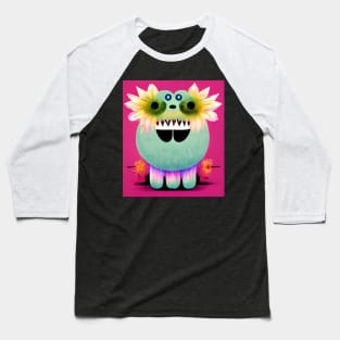Cute flower monster Baseball T-Shirt